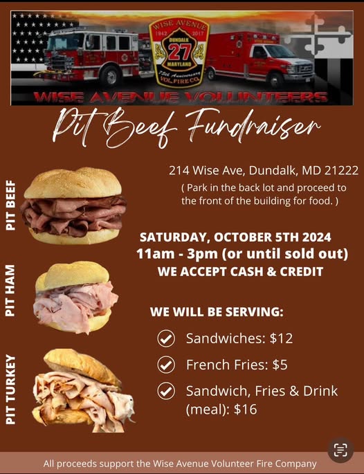 Last Pit Beef Fundraiser of the Year!